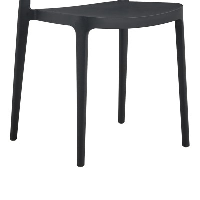 Καρέκλα Amvroan pakoworld με UV protection ανθρακί pp 51x49x79.5εκ Εξωτερικού Χώρου