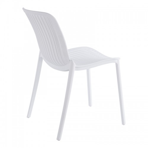 Καρέκλα Teragi στοιβαζόμενη pakoworld pp με UV protection λευκή 58x43.5x82εκ Εξωτερικού Χώρου Καρέκλα Teragi στοιβαζόμενη pakoworld pp με UV protection λευκή 58x43.5x82εκ Εξωτερικού Χώρου