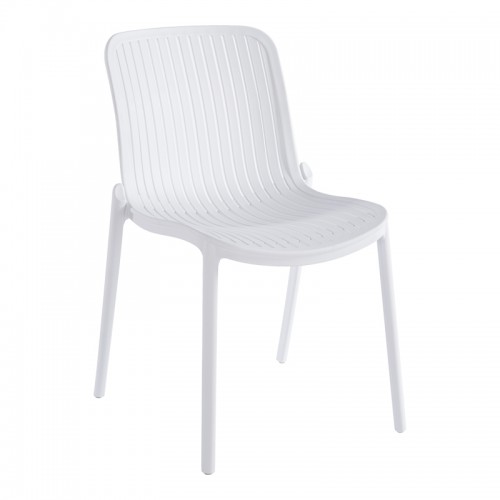 Καρέκλα Teragi στοιβαζόμενη pakoworld pp με UV protection λευκή 58x43.5x82εκ Εξωτερικού Χώρου Καρέκλα Teragi στοιβαζόμενη pakoworld pp με UV protection λευκή 58x43.5x82εκ Εξωτερικού Χώρου