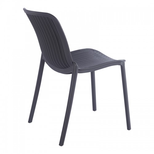 Καρέκλα Teragi στοιβαζόμενη pakoworld pp με UV protection ανθρακί 58x43.5x82εκ Εξωτερικού Χώρου Καρέκλα Teragi στοιβαζόμενη pakoworld pp με UV protection ανθρακί 58x43.5x82εκ Εξωτερικού Χώρου