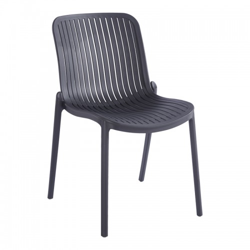 Καρέκλα Teragi στοιβαζόμενη pakoworld pp με UV protection ανθρακί 58x43.5x82εκ Εξωτερικού Χώρου Καρέκλα Teragi στοιβαζόμενη pakoworld pp με UV protection ανθρακί 58x43.5x82εκ Εξωτερικού Χώρου