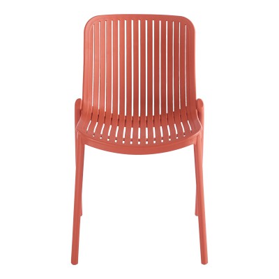 Καρέκλα Teragi στοιβαζόμενη pakoworld pp με UV protection terracotta 58x43.5x82εκ Εξωτερικού Χώρου