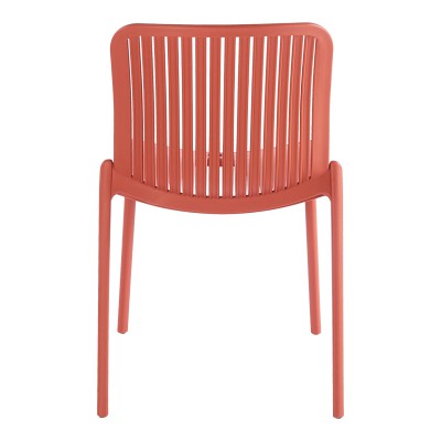 Καρέκλα Teragi στοιβαζόμενη pakoworld pp με UV protection terracotta 58x43.5x82εκ Εξωτερικού Χώρου
