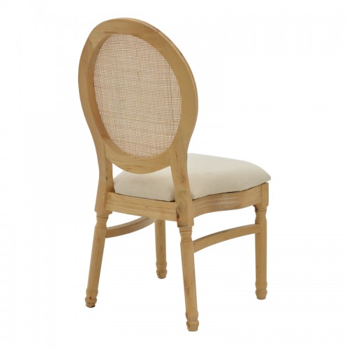 Καρέκλα Canco pakoworld φυσικό rubberwood-φυσικό rattan 50x55x98εκ Σαλόνι Καρέκλα Canco pakoworld φυσικό rubberwood-φυσικό rattan 50x55x98εκ Σαλόνι
