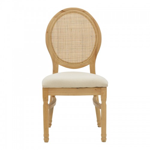 Καρέκλα Canco pakoworld φυσικό rubberwood-φυσικό rattan 50x55x98εκ Σαλόνι Καρέκλα Canco pakoworld φυσικό rubberwood-φυσικό rattan 50x55x98εκ Σαλόνι