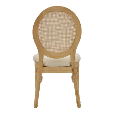 Καρέκλα Canco pakoworld φυσικό rubberwood-φυσικό rattan 50x55x98εκ Σαλόνι Καρέκλα Canco pakoworld φυσικό rubberwood-φυσικό rattan 50x55x98εκ Σαλόνι