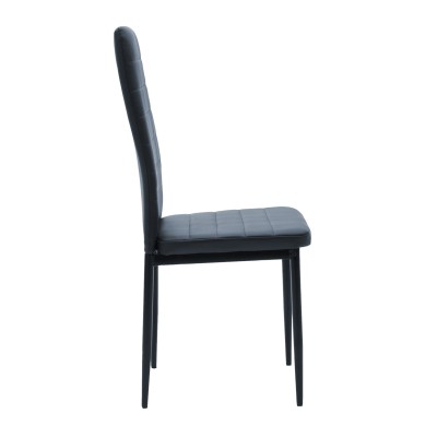 Καρέκλα Parker pakoworld PU ανθρακί-μαύρο πόδι 42x48x98εκ Σαλόνι Καρέκλα Parker pakoworld PU ανθρακί-μαύρο πόδι 42x48x98εκ Σαλόνι