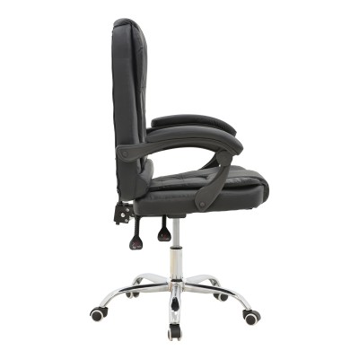 Καρέκλα γραφείου διευθυντή Kardi pakoworld μαύρο pu 66x64x117εκ Καρέκλα γραφείου διευθυντή Kardi pakoworld μαύρο pu 66x64x117εκ