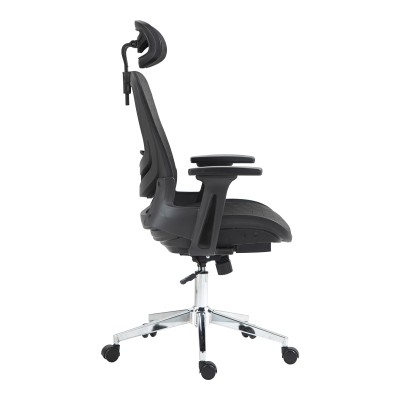 Καρέκλα γραφείου εργασίας Mergi pakoworld μαύρο mesh 62x63x120εκ Έπιπλα Γραφείου