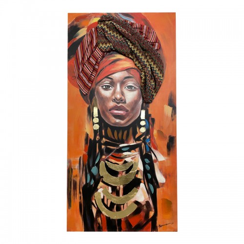 Πίνακας σε καμβά Afro 3D Inart 70x3x140εκ Πίνακας σε καμβά Afro 3D Inart 70x3x140εκ