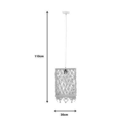 Φωτιστικό οροφής Maton Inart E27 φυσικό 30x22x110εκ Φωτιστικό οροφής Maton Inart E27 φυσικό 30x22x110εκ