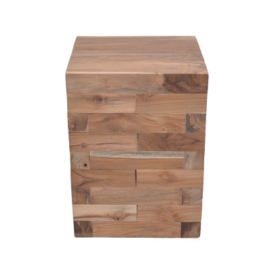 Βοηθητικό τραπέζι Werzy Inart φυσικό μασίφ ξύλο teak 35x35x49εκ Βοηθητικό τραπέζι Werzy Inart φυσικό μασίφ ξύλο teak 35x35x49εκ