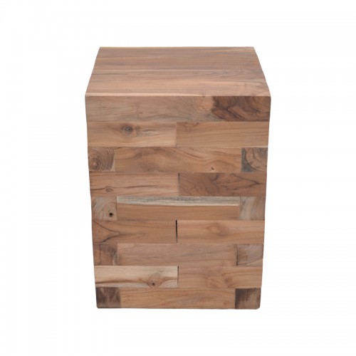 Βοηθητικό τραπέζι Werzy Inart φυσικό μασίφ ξύλο teak 35x35x49εκ Βοηθητικό τραπέζι Werzy Inart φυσικό μασίφ ξύλο teak 35x35x49εκ