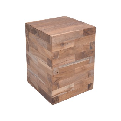 Βοηθητικό τραπέζι Werzy Inart φυσικό μασίφ ξύλο teak 35x35x49εκ Βοηθητικό τραπέζι Werzy Inart φυσικό μασίφ ξύλο teak 35x35x49εκ