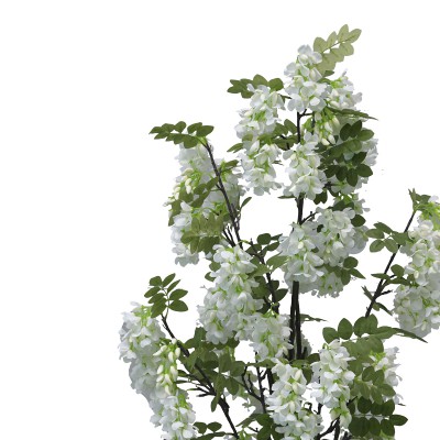 Διακοσμητικό φυτό Bean flowers σε γλάστρα Inart λευκό pp Υ125εκ Διακοσμητικό φυτό Bean flowers σε γλάστρα Inart λευκό pp Υ125εκ