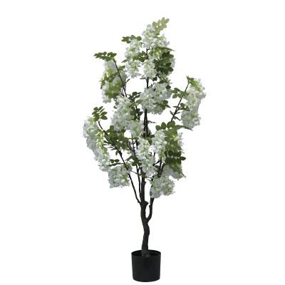 Διακοσμητικό φυτό Bean flowers σε γλάστρα Inart λευκό pp Υ125εκ Διακοσμητικό φυτό Bean flowers σε γλάστρα Inart λευκό pp Υ125εκ