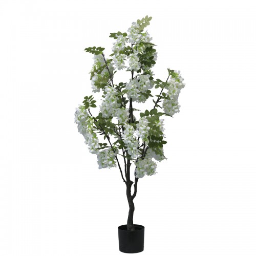 Διακοσμητικό φυτό Bean flowers σε γλάστρα Inart λευκό pp Υ125εκ Διακοσμητικό φυτό Bean flowers σε γλάστρα Inart λευκό pp Υ125εκ