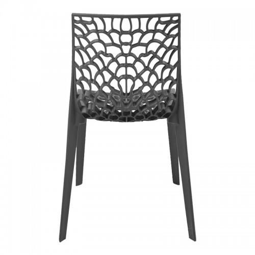 Καρέκλα στοιβαζόμενη Hush pakoworld pp σε ανθρακί απόχρωση 50x57x81εκ Σαλόνι Καρέκλα στοιβαζόμενη Hush pakoworld pp σε ανθρακί απόχρωση 50x57x81εκ Σαλόνι