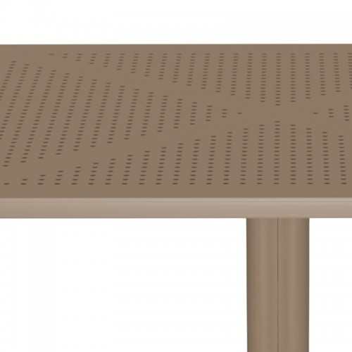 Τραπέζι Groovy pakoworld pp διατρητο cappuccino 60x60x76εκ Εξωτερικού Χώρου
