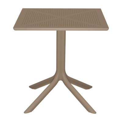 Τραπέζι Groovy pakoworld pp διατρητο cappuccino 60x60x76εκ