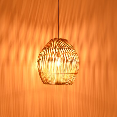 Φωτιστικό οροφής Irden Inart rattan σε φυσική απόχρωση Φ50x40εκ Φωτιστικό οροφής Irden Inart rattan σε φυσική απόχρωση Φ50x40εκ