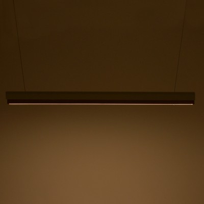 Φωτιστικό οροφής Rafmole pakoworld Led λευκό μέταλλο-ξύλο 120x7.5εκ Φωτιστικό οροφής Rafmole pakoworld Led λευκό μέταλλο-ξύλο 120x7.5εκ