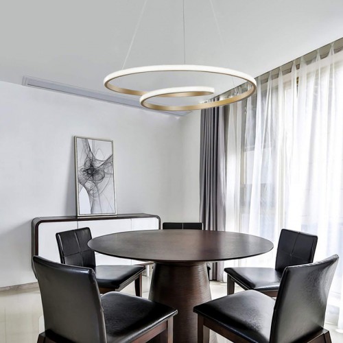 Φωτιστικό οροφής Rexon pakoworld led μέταλλο χρυσό Φ49x12εκ Διακόσμηση - Φως - Χαλιά