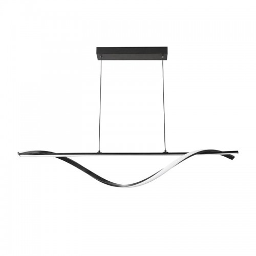 Φωτιστικό οροφής Infinity pakoworld led μέταλλο μαύρο 120x12x150εκ Διακόσμηση - Φως - Χαλιά