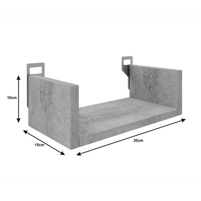 Ραφιέρα τοίχου Derva pakoworld σε oak απόχρωση 30x15x10cm Σαλόνι Ραφιέρα τοίχου Derva pakoworld σε oak απόχρωση 30x15x10cm Σαλόνι