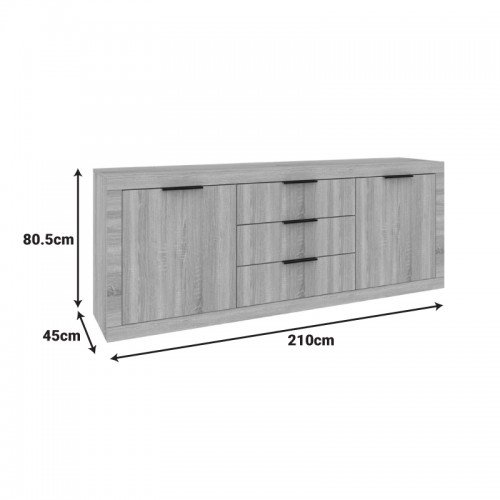 Μπουφές Doha pakoworld σε λευκή απόχρωση 210x45x80.5εκ Τραπεζαρία Μπουφές Doha pakoworld σε λευκή απόχρωση 210x45x80.5εκ Τραπεζαρία