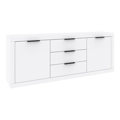 Μπουφές Doha pakoworld σε λευκή απόχρωση 210x45x80.5εκ