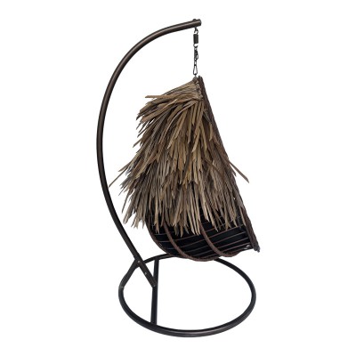 Κούνια φωλιά με βάση Varur pakoworld μέταλλο καφέ - pe rattan σε καφέ- μαύρη απόχρωση 120x105x195εκ Εξωτερικού Χώρου Κούνια φωλιά με βάση Varur pakoworld μέταλλο καφέ - pe rattan σε καφέ- μαύρη απόχρωση 120x105x195εκ Εξωτερικού Χώρου