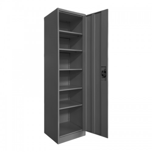 Μεταλλική ντουλάπα-στήλη Koya pakoworld ανθρακί 45x50x180εκ Έπιπλα Γραφείου