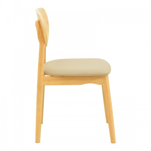 Καρέκλα Cardith pakoworld rubberwood-plywood σε φυσική απόχρωση-pu μπεζ 48x51x78εκ Σαλόνι Καρέκλα Cardith pakoworld rubberwood-plywood σε φυσική απόχρωση-pu μπεζ 48x51x78εκ Σαλόνι