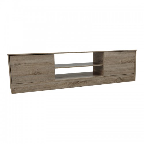 Έπιπλο τηλεόρασης Sasa I pakoworld σε sonoma απόχρωση 150x35x41.5εκ Σαλόνι