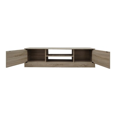 Έπιπλο τηλεόρασης Sasa I pakoworld σε sonoma απόχρωση 150x35x41.5εκ Σαλόνι