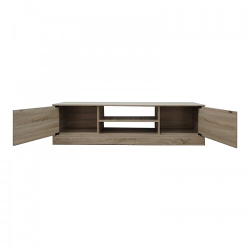 Έπιπλο τηλεόρασης Sasa I pakoworld σε sonoma απόχρωση 150x35x41.5εκ Σαλόνι