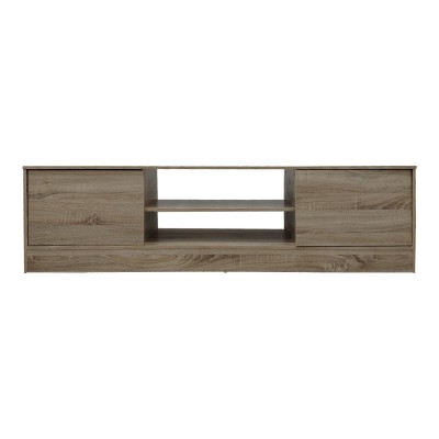 Έπιπλο τηλεόρασης Sasa I pakoworld σε sonoma απόχρωση 150x35x41.5εκ Σαλόνι