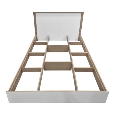 Κρεβάτι Athos pakoworld σε sonoma-λευκή απόχρωση 140x200εκ Υπνοδωμάτιο Κρεβάτι Athos pakoworld σε sonoma-λευκή απόχρωση 140x200εκ Υπνοδωμάτιο