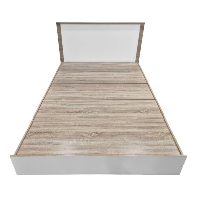 Κρεβάτι Athos pakoworld σε sonoma-λευκή απόχρωση 140x200εκ Υπνοδωμάτιο Κρεβάτι Athos pakoworld σε sonoma-λευκή απόχρωση 140x200εκ Υπνοδωμάτιο
