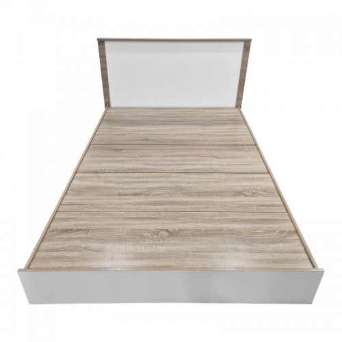 Κρεβάτι Athos pakoworld σε sonoma-λευκή απόχρωση 140x200εκ Υπνοδωμάτιο Κρεβάτι Athos pakoworld σε sonoma-λευκή απόχρωση 140x200εκ Υπνοδωμάτιο