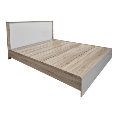Κρεβάτι Athos pakoworld σε sonoma-λευκό απόχρωση 160x200εκ Υπνοδωμάτιο Κρεβάτι Athos pakoworld σε sonoma-λευκό απόχρωση 160x200εκ Υπνοδωμάτιο