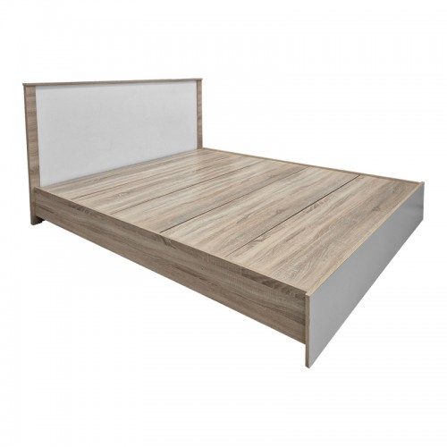 Κρεβάτι Athos pakoworld σε sonoma-λευκό απόχρωση 160x200εκ Υπνοδωμάτιο Κρεβάτι Athos pakoworld σε sonoma-λευκό απόχρωση 160x200εκ Υπνοδωμάτιο