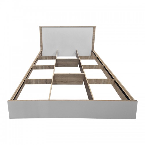 Κρεβάτι Athos pakoworld σε sonoma-λευκό απόχρωση 160x200εκ Υπνοδωμάτιο Κρεβάτι Athos pakoworld σε sonoma-λευκό απόχρωση 160x200εκ Υπνοδωμάτιο