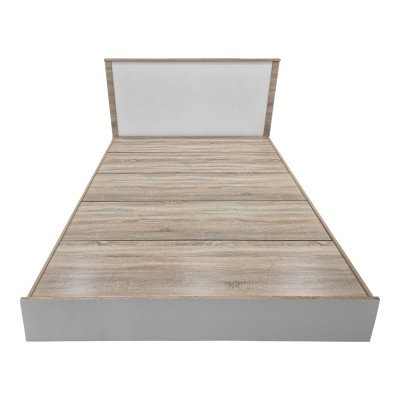 Κρεβάτι Athos pakoworld σε sonoma-λευκό απόχρωση 160x200εκ Υπνοδωμάτιο Κρεβάτι Athos pakoworld σε sonoma-λευκό απόχρωση 160x200εκ Υπνοδωμάτιο