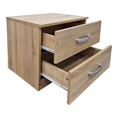 Κομοδίνο Athos pakoworld σε sonoma απόχρωση 48x40x41.5εκ Κομοδίνο Athos pakoworld σε sonoma απόχρωση 48x40x41.5εκ