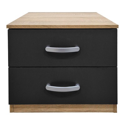 Κομοδίνο Athos pakoworld σε sonoma-ανθρακί απόχρωση 48x40x41.5εκ Υπνοδωμάτιο Κομοδίνο Athos pakoworld σε sonoma-ανθρακί απόχρωση 48x40x41.5εκ Υπνοδωμάτιο