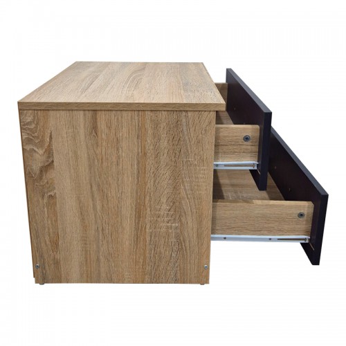 Κομοδίνο Athos pakoworld σε sonoma-ανθρακί απόχρωση 48x40x41.5εκ Υπνοδωμάτιο Κομοδίνο Athos pakoworld σε sonoma-ανθρακί απόχρωση 48x40x41.5εκ Υπνοδωμάτιο