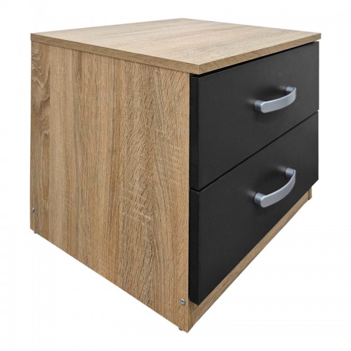 Κομοδίνο Athos pakoworld σε sonoma-ανθρακί απόχρωση 48x40x41.5εκ Υπνοδωμάτιο Κομοδίνο Athos pakoworld σε sonoma-ανθρακί απόχρωση 48x40x41.5εκ Υπνοδωμάτιο