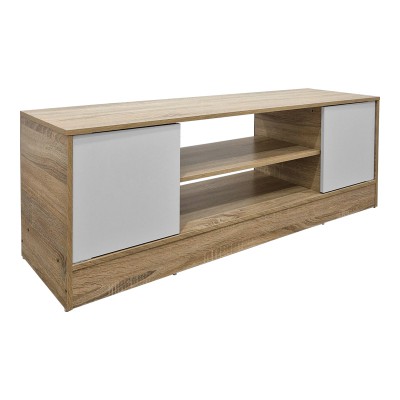 Έπιπλο τηλεόρασης Sasa pakoworld sonoma-λευκό 120x35x41.5εκ Σαλόνι Έπιπλο τηλεόρασης Sasa pakoworld sonoma-λευκό 120x35x41.5εκ Σαλόνι